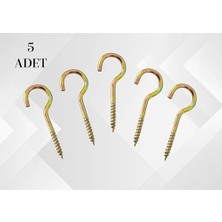 Açık Piton BA23150 23X150 Metal Montaj Ankrajı, Çok Amaçlı Vida Kancası, 90X35MM, 5 Adet