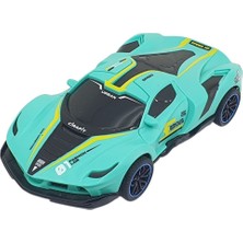 Sürtmeli Drift Arabalar 15 cm - D400-52 - Turkuaz (Lisinya)