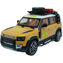 Model Araçlar - Metal Sesli Off-Road Araba 22 cm - Sarı (Lisinya)