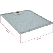 Esty 2240 Lx6 26,2X25,3 cm Aspiratör Davlumbaz Alüminyum Yağ Filtresi 4 Kat Kaliteli Filtrasyon, 2 Adet