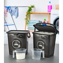 ASlife Home 2'li Ölçek Kap Hediyeli Deterjan Saklama Kutusu 5 Litre
