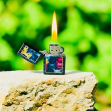 STR Zippo Benzinli Çakmak Kedi Uv Baskılı