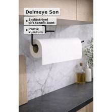 Le Touche Siyah Rulo Havluluk Peçetelik Yapışkanlı Pratik Banyo Mutfak Askısı Kağıt Rulo Havluluk