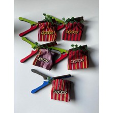 Hoşdere ÇAY MAKASI MAGNET 5 ADET KEŞAN BEZİNDEN TORBALI