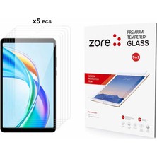 Ecruz Honor Pad X7 Zore 5in1 Tablet Temperli Cam Ekran Koruyucu - Şeffaf