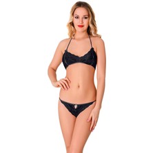 SHC4200 Siyah Dantel Sütyen Takım 2' Li - 6528