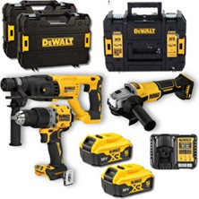 Dewalt DCD805 + DCH133 + DCG407 3’lü Set (2X5AH Xr Akü, Şarj Cihazı, Tstak Çantalı)