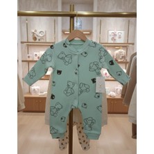 Kidzes Raporlu %100 Pamuklu Unisex Desenli Tulum