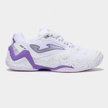 Kadın Joma Set Lady 25 TSELW2502C Beyaz Tenis Ayakkabısı Toprak Kort İçin Hafif ve Konforlu