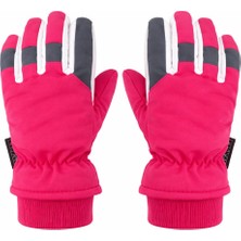 Gigi Giyim Su Geçirmez Çift Renk Kız Çocuk Eldiven