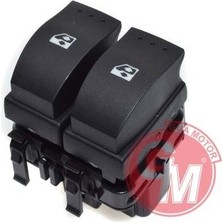 Gua 40638 - Cam Açma/kapama Çiftli-Siyah Renault Megane Iı-Traffıc Iı Çiftli 10 Fişli
