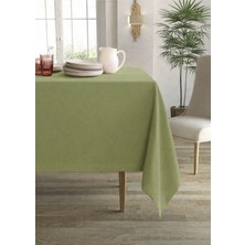 Taç Kadife Dokulu Leke Tutmaz Lüks Masa Örtüsü