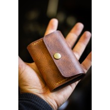 Hi Leather Nerio Hakiki Deri Kartlık – Akordeon Bölmeli, El Yapımı, Kişiye Özel Isim Yazılı