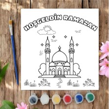 Chve Design 20X20 Tuval Boyama Seti Etkinlik Hoşgeldin Ramazan Boyama Seti