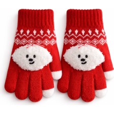 Gigi Giyim Kuzu Figürlü Kız Çocuk Örme Eldiven