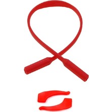 Optic Plus Silikon Kaydırmaz Kulak Kilidi ve Çocuk Gözlük Askısı / Ipi Kırmızı