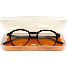 Optic Plus Şeffaf Plastik Gözlük Kutusu (Kurum Kutusu) Turuncu