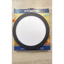 Atlantis 18 Watt Siyah Kasa Günışığı Sıva Altı LED Panel Yüksek Lümen 3000K