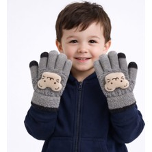 Gigi Giyim Oyuncak Figürlü Erkek Çocuk Yün Eldiven