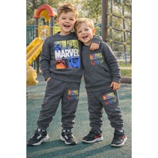 Marvel Yazılı Erkek Eşofman Takımı