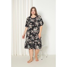 Asel Büyük Beden Likralı Penye Elbise