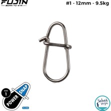 Fujin Power Snap Klips No:1 12MM 9.5kg (10 Adet)