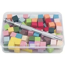 Qnail Professional Nail Art Ombre Sünger ve Tutucu Kalem Seti