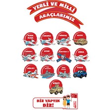 Heptex Ahşap Üzeri Uv Baskı Yerli ve Milli Araçlarımız Panosu