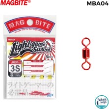 Magbite Light Game Swivel Fırdöndü Kırmızı #3s (8 Adet)
