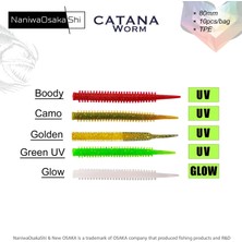 New Osaka NaniwaOsakaShi Catana Worm 8cm 10Pcs