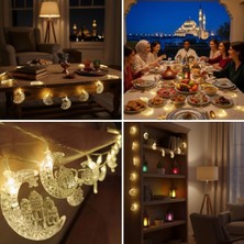 Tedaks Hilal ve Cami Şekilli 3.5 Metre USB LED Işık – 20 Led’li Dekoratif Ramazan Dekorasyonu ve Ortam Aydınlatması
