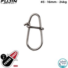 Fujin Power Snap Klips No:3 16MM 24KG (10 Adet)