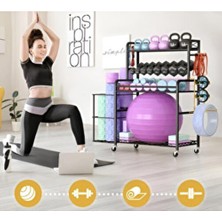 Rane Fitness Equipment Çok Yönlü Kullanımlı Yoga Pilates Kettlebell Dambıl Mat ve Top Standı