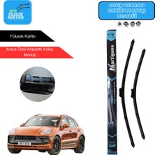 Porsche Macan 958  Uyumlu 2014> Martigues Araca Özel Ön Silecek Takımı 600-500MM