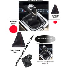 the mr east Toyota Land Cruıser Uyumlu Araç,oto Vites Körüğü Kırmızı Dikiş