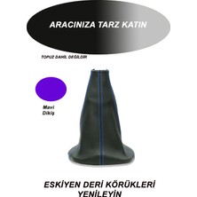 the mr east Toyota Yarıs Uyumlu Oto,araba  Vites Körüğü Mavi Dikiş