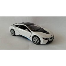Kinsmart Bmw I8 Çek Bırak Lisanslı Model Araç 13 cm Beyaz Vardem