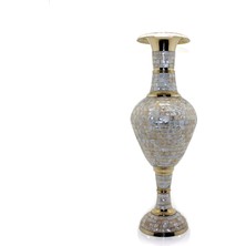 Olinea Pirinç Sedefli Vazo 35 cm