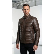 Always Leather Erkek Hakiki Deri Ceket/mont – Hakim Yaka, Regular Kalıp, Günlük/kışlık