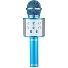 RXP Dahili Hoparlörlü USB Flash Destekli Mavi  Karaoke Mikrofon WS-858