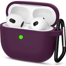 Mtl Airpods 3. Nesil ile Uyumlu Premium Lansman Serisi Kadife Iç Astarlı Darbe Emici Silikon Kılıf