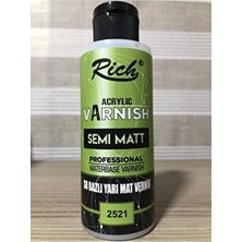 Rich Akrilik Su Bazlı Yarı Mat Vernik 120CC