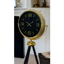 Zentime Gold Dekoratif Tasarım Tripod Ayaklı Saat