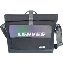 Lenyes LB718 Dazzling Serisi Çok Amaçlı Su Geçirmez Omuz Askılı Seyahat Çantası Siyah