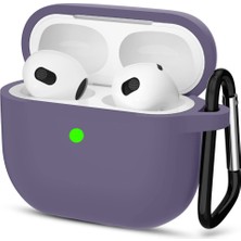 Mtl Airpods 3. Nesil ile Uyumlu Premium Lansman Serisi Kadife Iç Astarlı Darbe Emici Silikon Kılıf