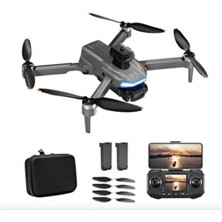 Yollayenilensin M104 Kameralı Drone Ekranlı Kumanda Optik Akış Hd Çekim 360° Roll LED Işıklı Yedek Pilli