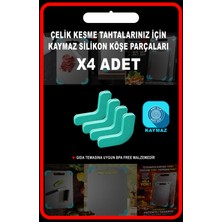 Cgs Home Paslanmaz Çelik Kesme Tahtası Için Kaymaz Silikon Köşe Parçaları