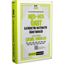 Pegem 2026 Öabt Meb-Ags Ilköğretim Matematik Öğretmenliği Çıkmış Sorular Çözümlü Pegem Akademi Yayınları