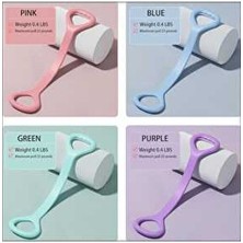 Vi Caro 8 Şekilli Silikon Pilates Yoga Direnç Lastiği Sırt Kol Bacak Egzersizi Elastik Fitness Direnç Bandı