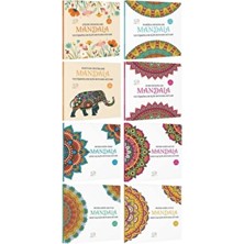 Çılgın Zeka Büyükler Için Boyama Kitabı Seti 8 Kitap Mandala Boyama Kitabı Seti